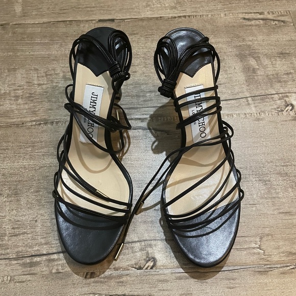 Jimmy Choo Antia 85mm Leather Sandals Sz 36 LIKE NEW - Picture 5 of 9